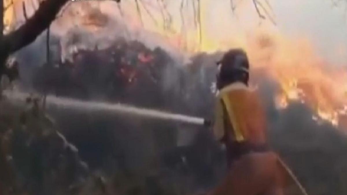 İZLEYİN: Kuzey İspanya 100'den fazla yangınla harap oldu